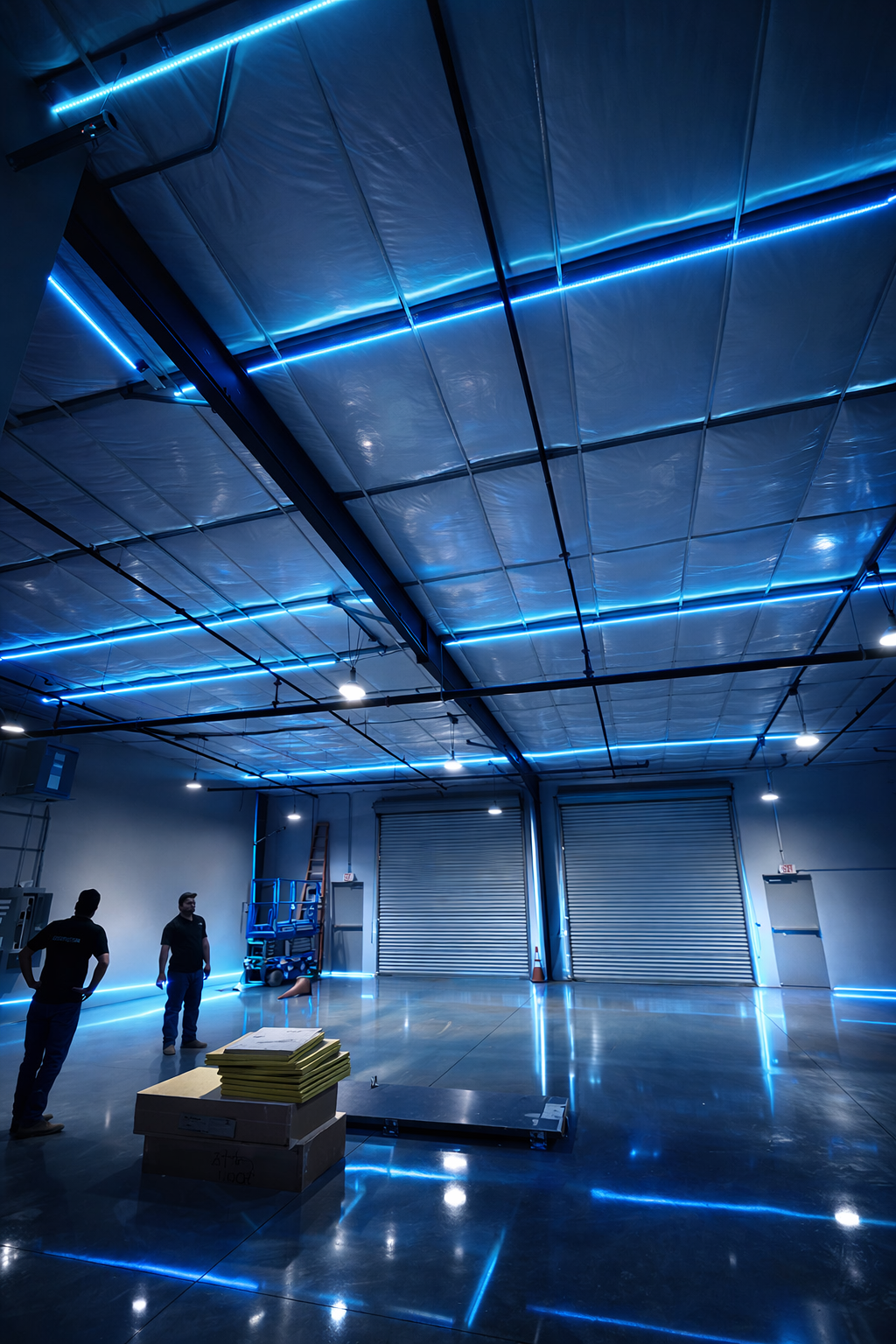 3,000 square foot warehouse suite with roll up doors Tomball TX